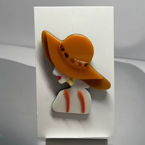 Beautiful Girl Brooch / Scarf Pin #110